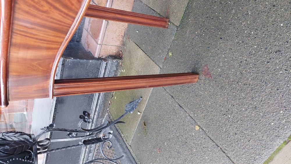 George II Figured Mahogany Card Table with Fold Over Top View IV