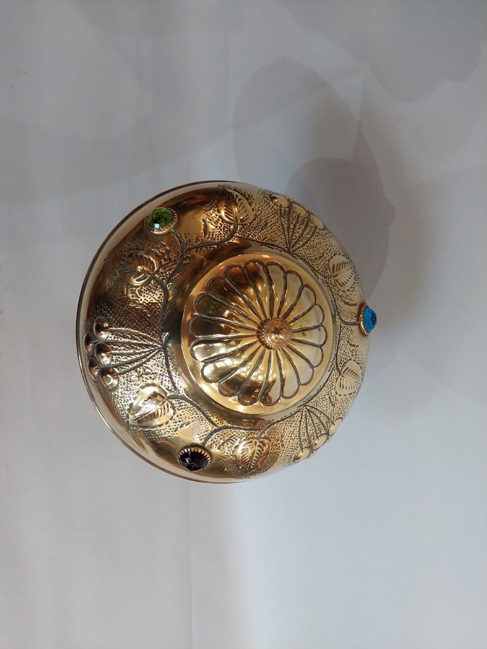 Arts and Crafts Brass Table Lamp View II