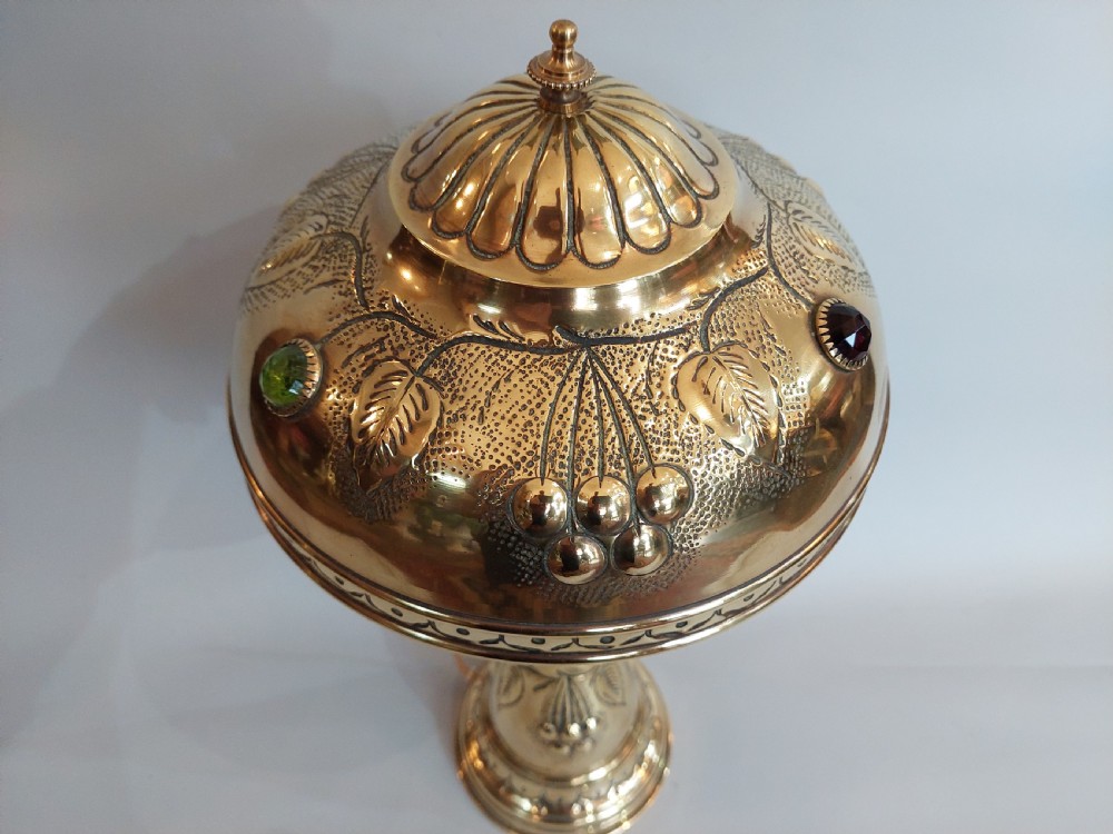 Arts and Crafts Brass Table Lamp View III