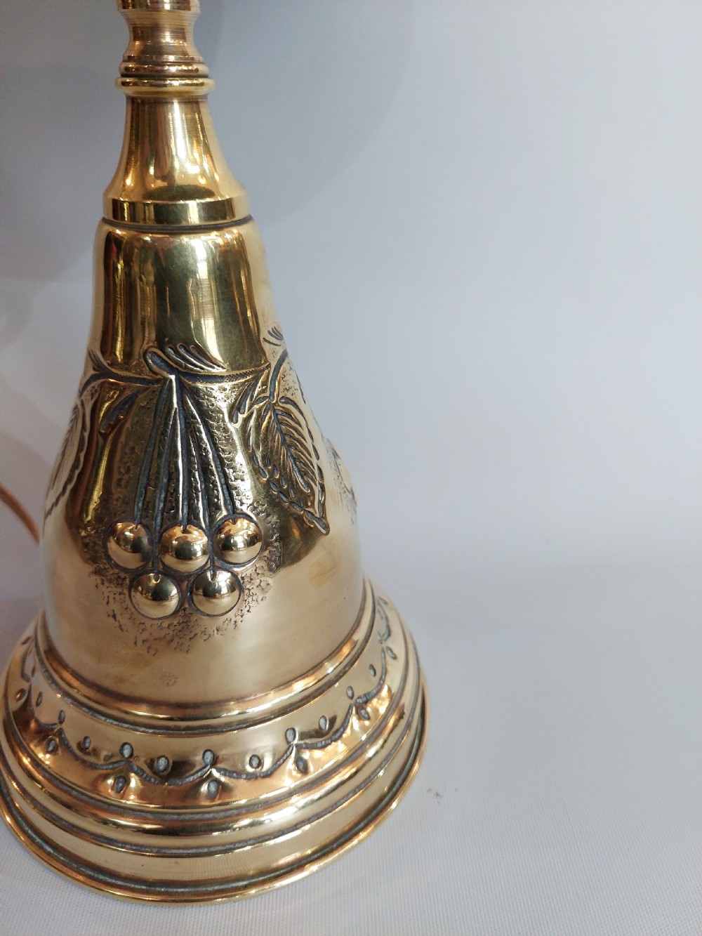 Arts and Crafts Brass Table Lamp View V
