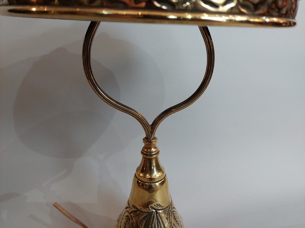 Arts and Crafts Brass Table Lamp View VI