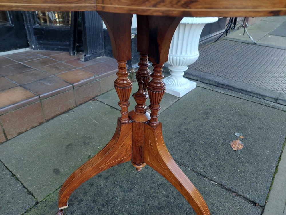 Late Victorian Rosewood Occasional Table View III