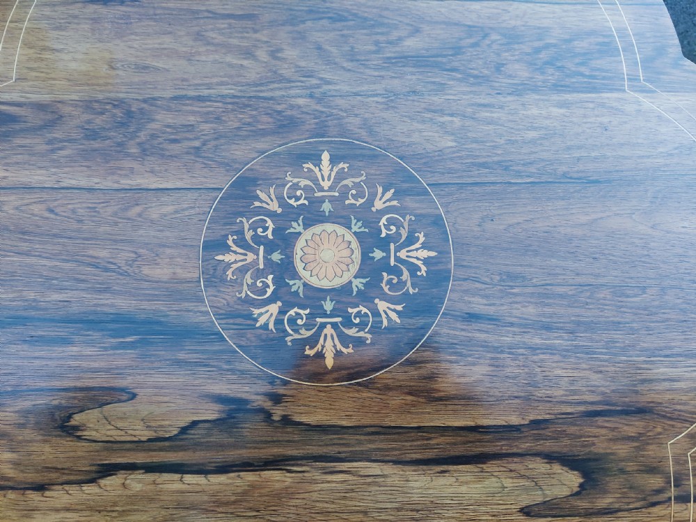 Late Victorian Rosewood Occasional Table View VIII
