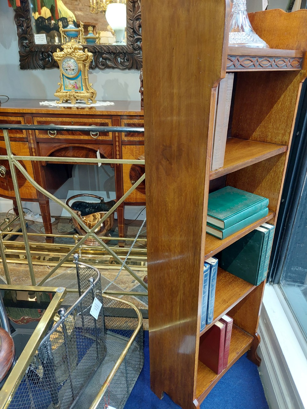 Arts & Crafts Mahogany Open Bookcase View II
