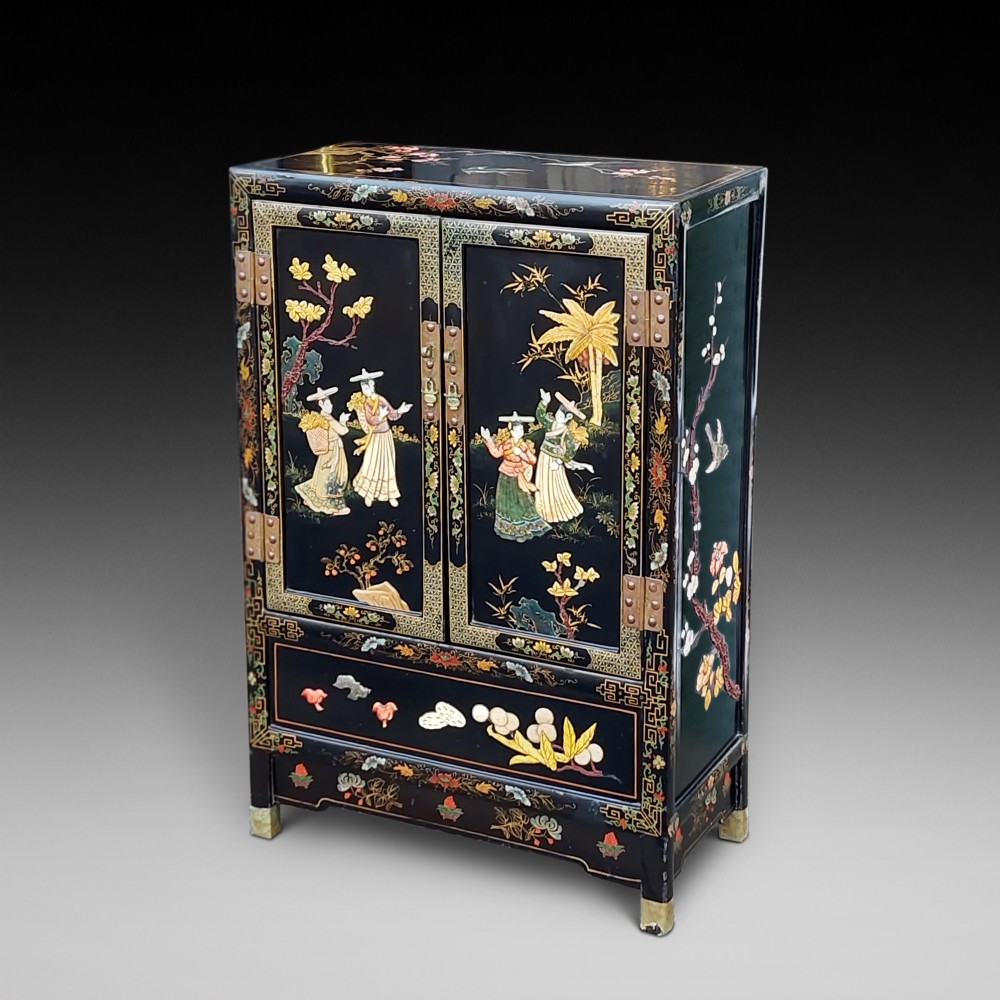 Late 19thC Japanesque Side Cabinet