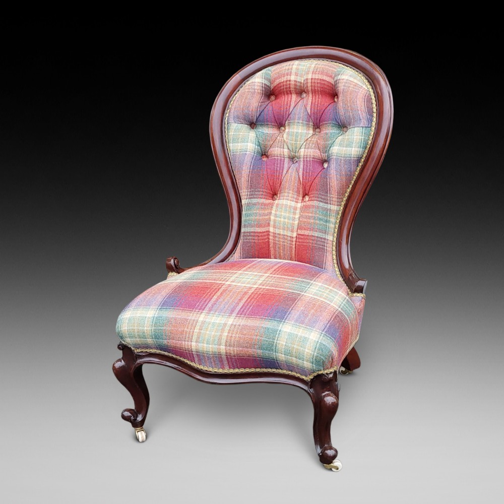 Victorian Mahogany Framed Nursing Chair