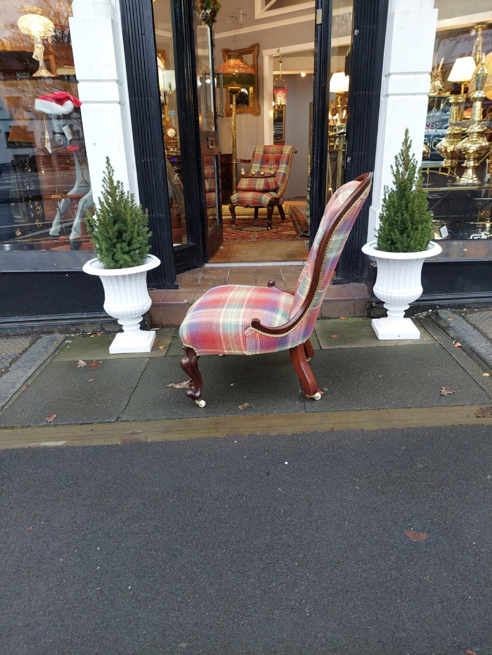 Victorian Mahogany Framed Nursing Chair View VII