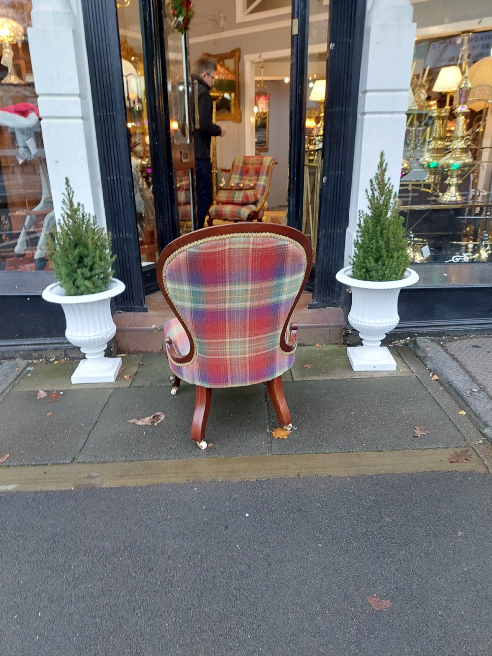 Victorian Mahogany Framed Nursing Chair View VIII