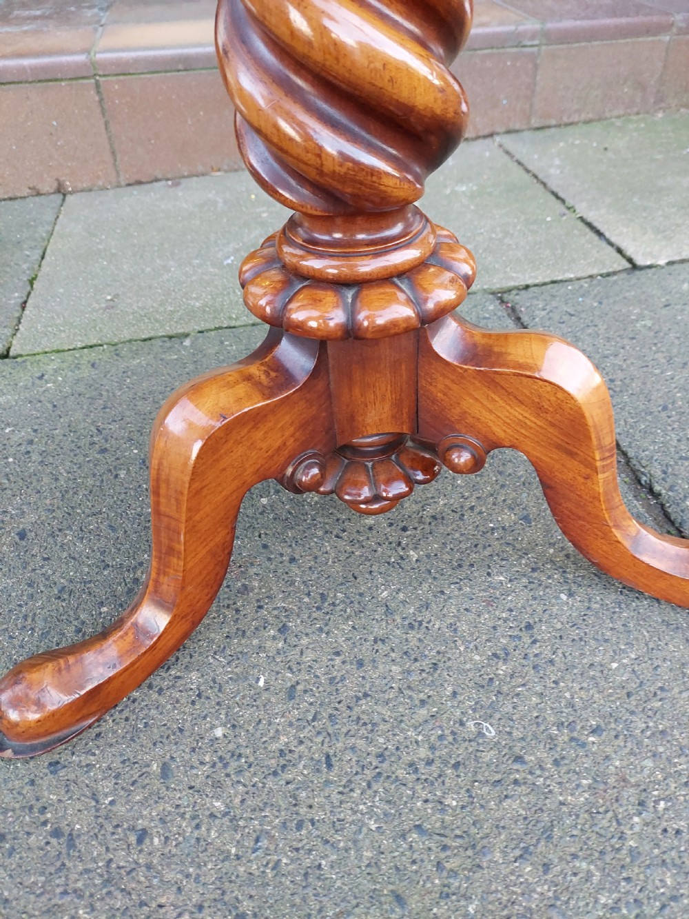 William IV Burr Walnut Teapoy View VII