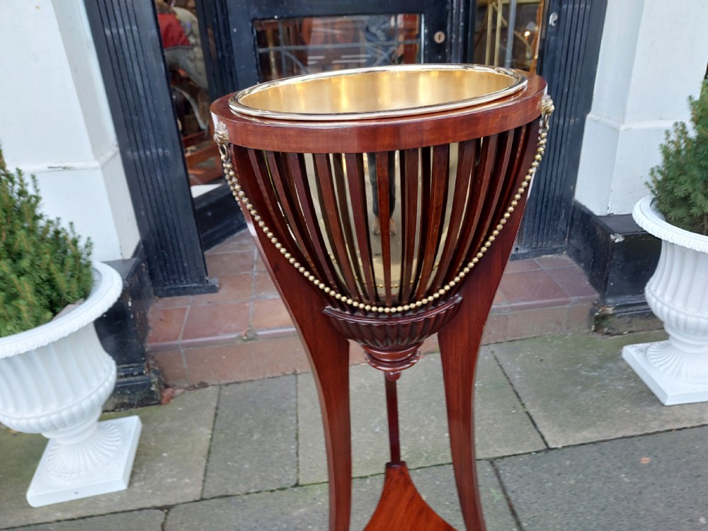Edwardian Mahogany Jardiniere Plant Stand View III