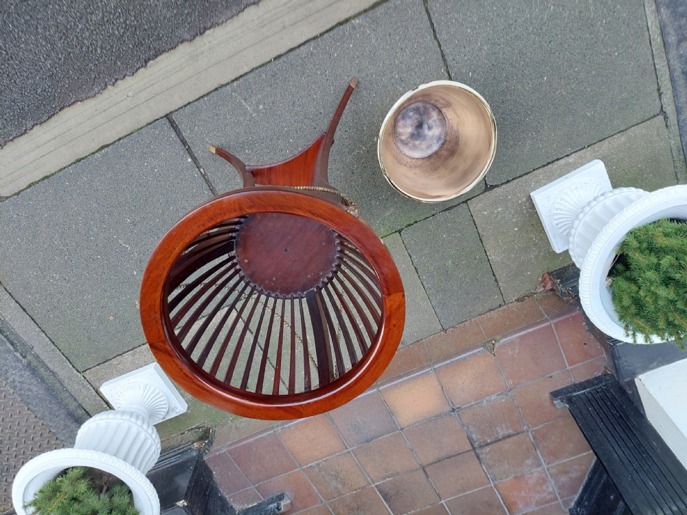 Edwardian Mahogany Jardiniere Plant Stand View IX