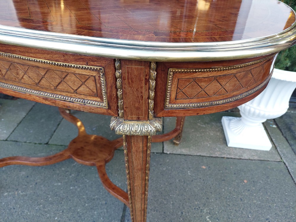 Loius XVI Style Inlaid Centre Table View III