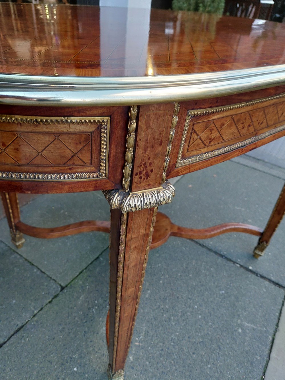 Loius XVI Style Inlaid Centre Table View VI