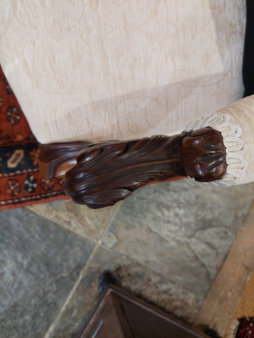 Pair of Victorian Walnut Parlour Chairs View III