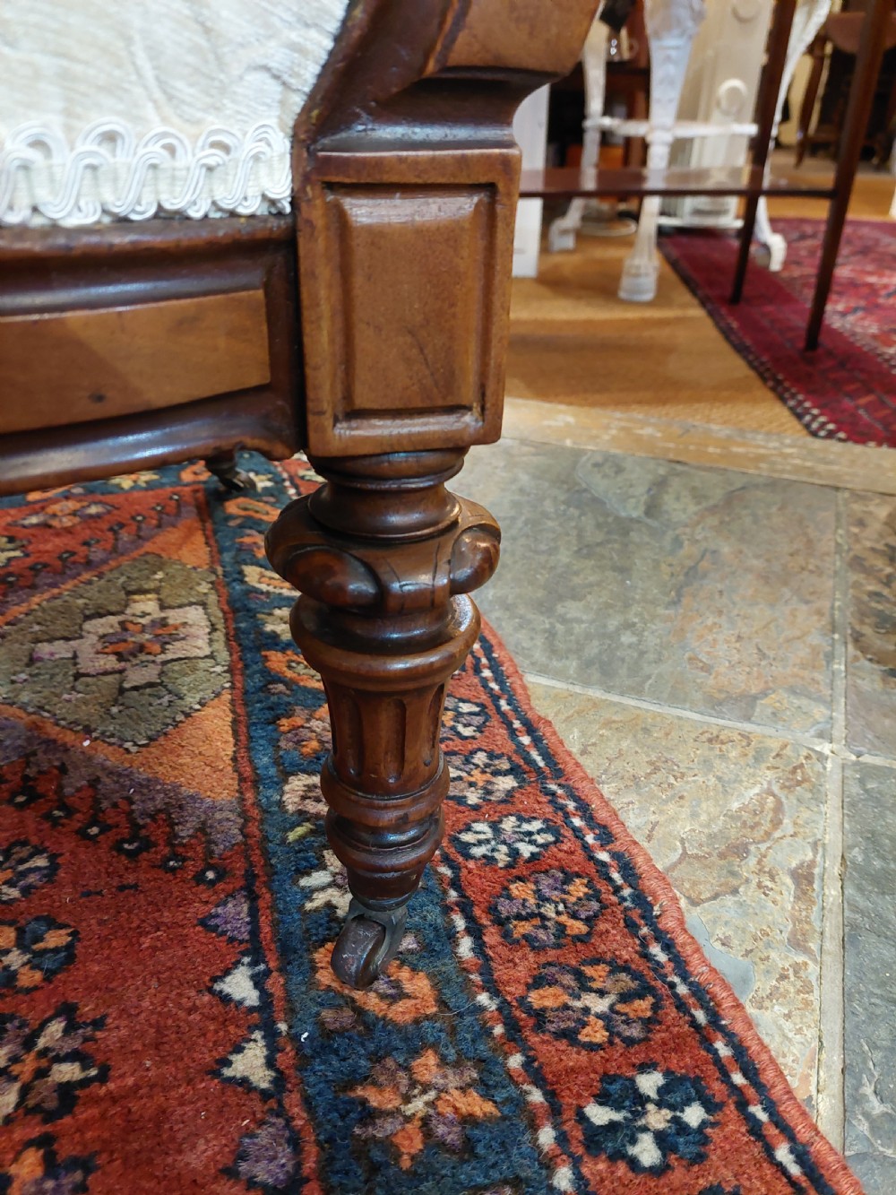 Pair of Victorian Walnut Parlour Chairs View VI