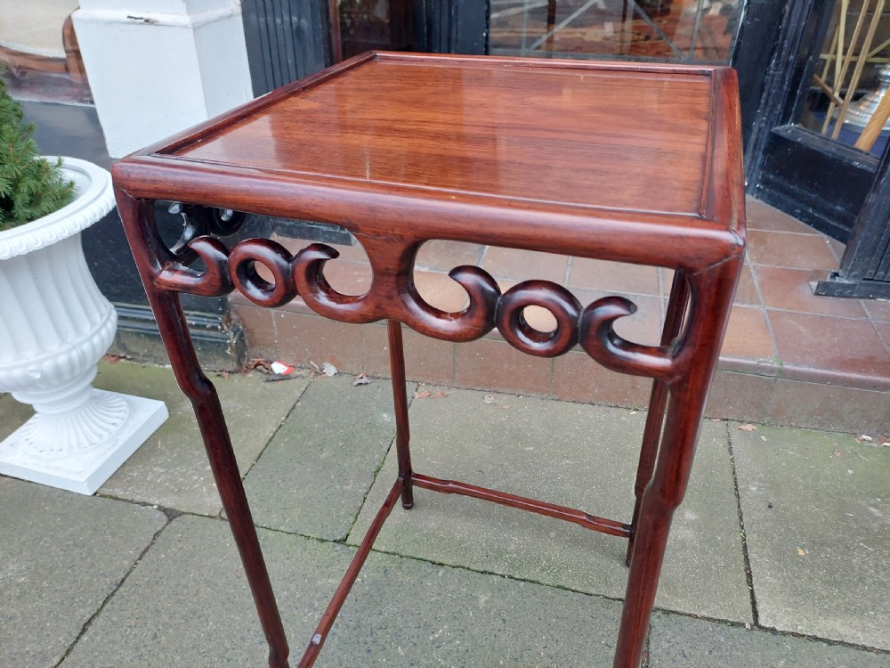 Edwardian Mahogany Chinese Chippendale Style Side Table View III