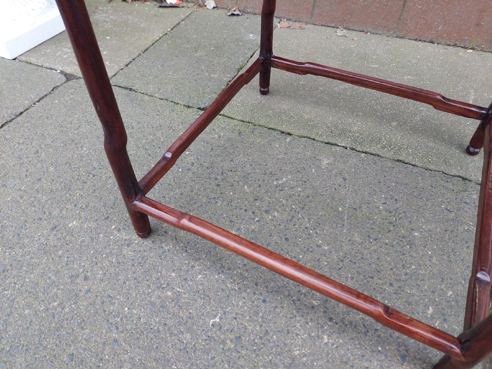 Edwardian Mahogany Chinese Chippendale Style Side Table View IV