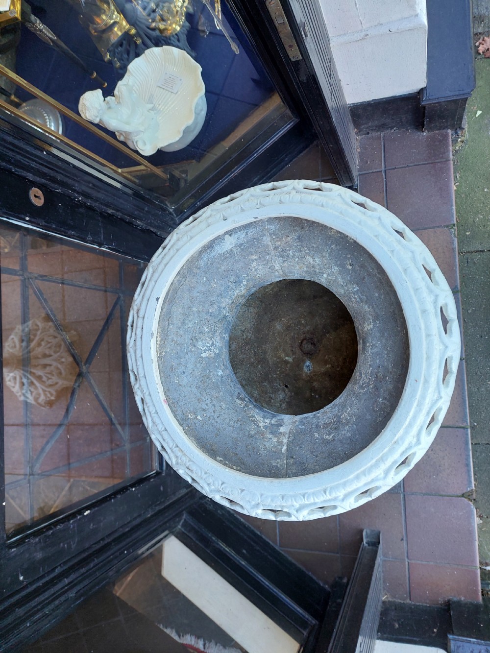 Victorian Cast Metal Jardinière View II