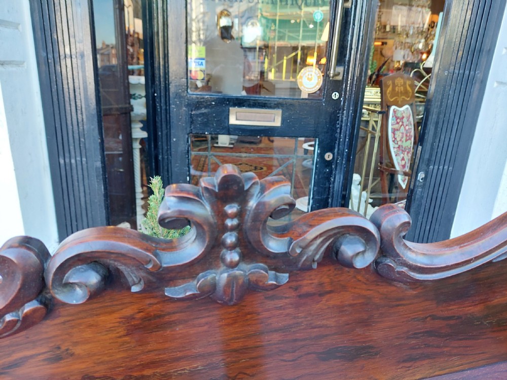 William IV Rosewood Waterfall Bookcase View III
