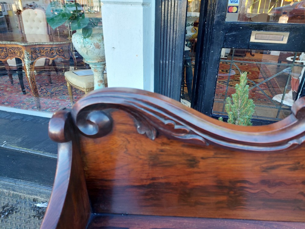 William IV Rosewood Waterfall Bookcase View IV