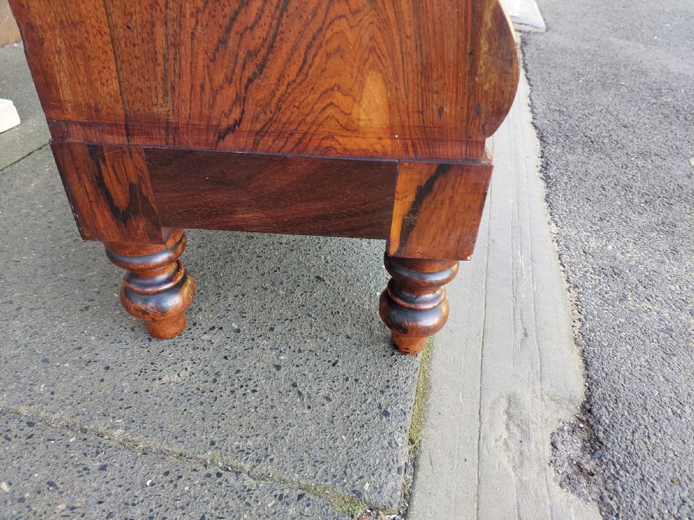 William IV Rosewood Waterfall Bookcase View VII