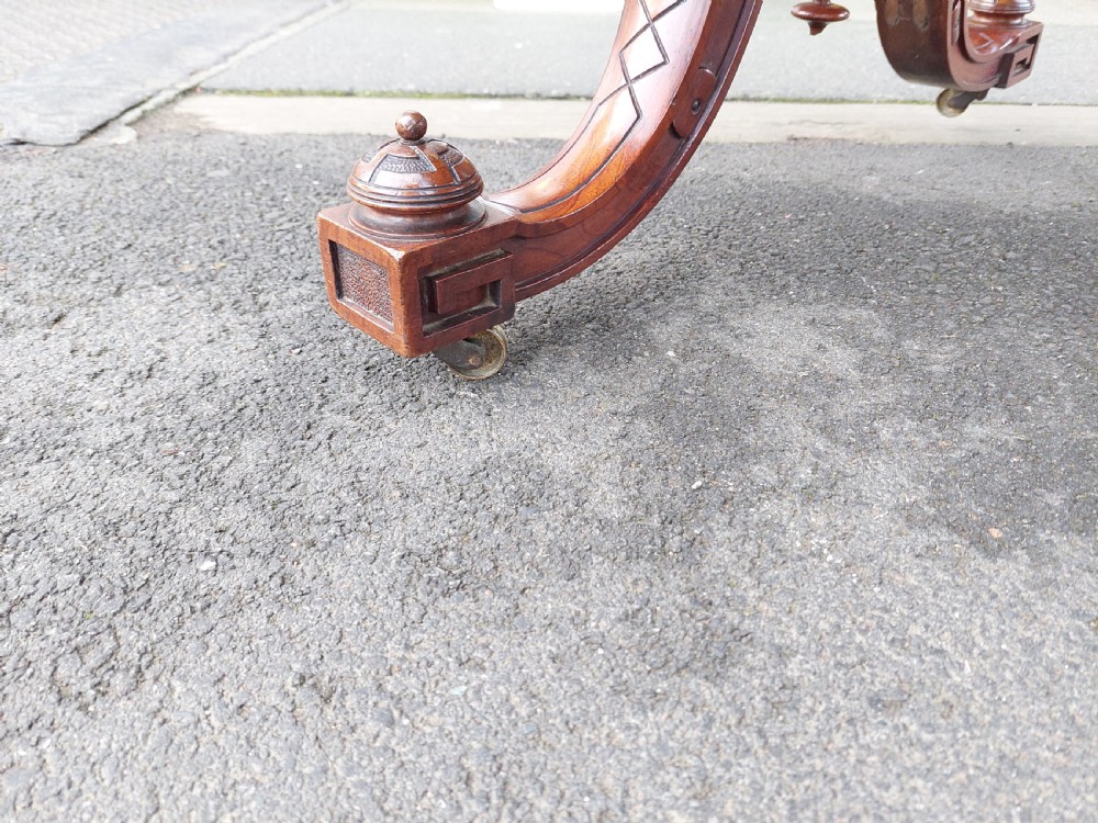 Victorian Burr Walnut and Amboyna Coffee Table View VI