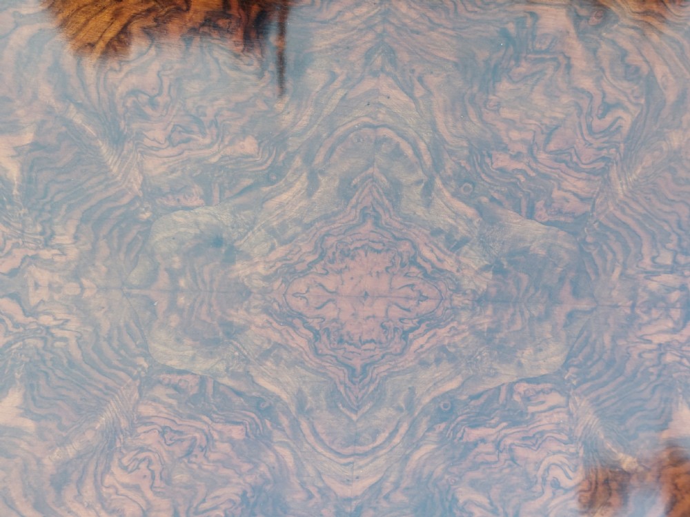 Victorian Burr Walnut and Amboyna Coffee Table View IX