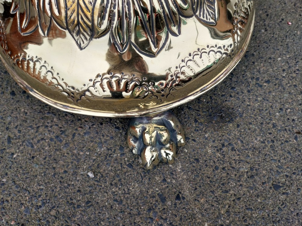 High Victorian Brass Pedestal Jardinière Planter View VIII