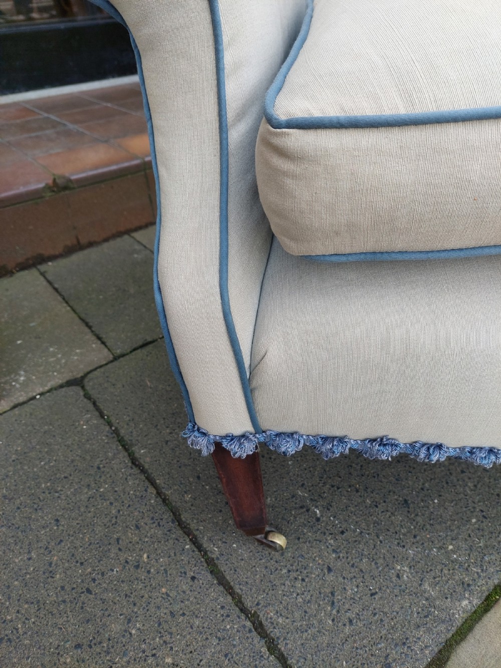 19thC Mahogany Framed Barrel Back Armchair View VI