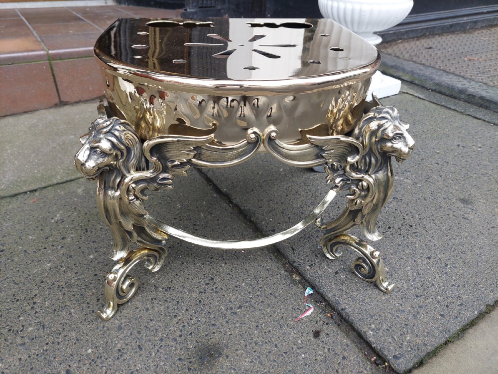 19thC Brass Footman View IV
