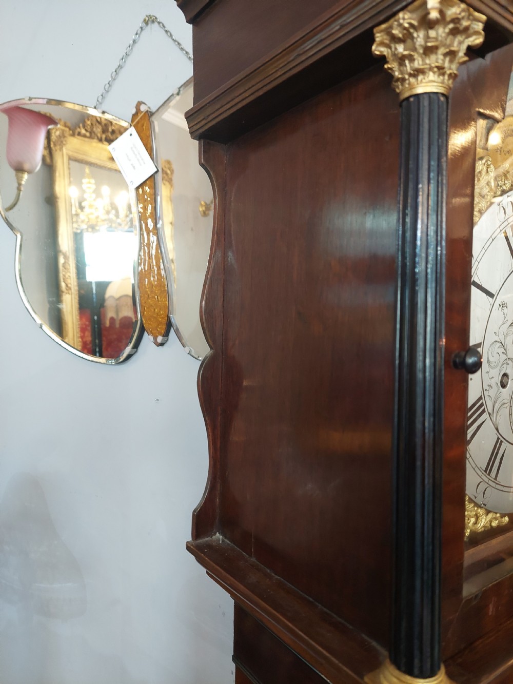 George III Mahogany Timepiece by George Lupton – Altrincham c1780  View IX