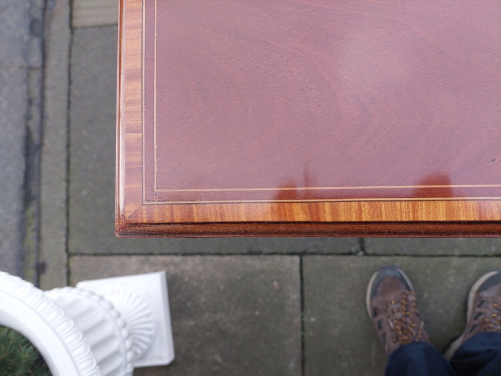 Fine Quality Late 19thC Mahogany Card Table View IV