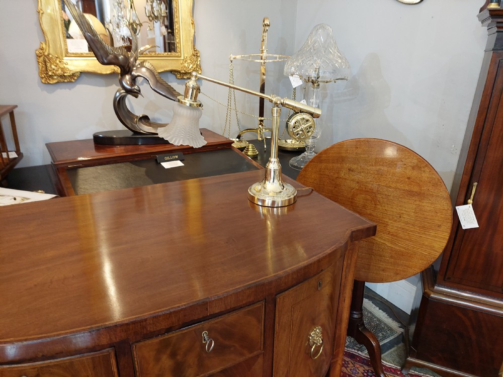 Novelty Brass Table Lamp in the form of Fishing Rod and Reel View III