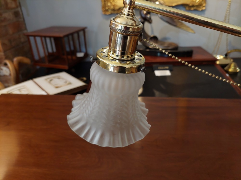 Novelty Brass Table Lamp in the form of Fishing Rod and Reel View VII