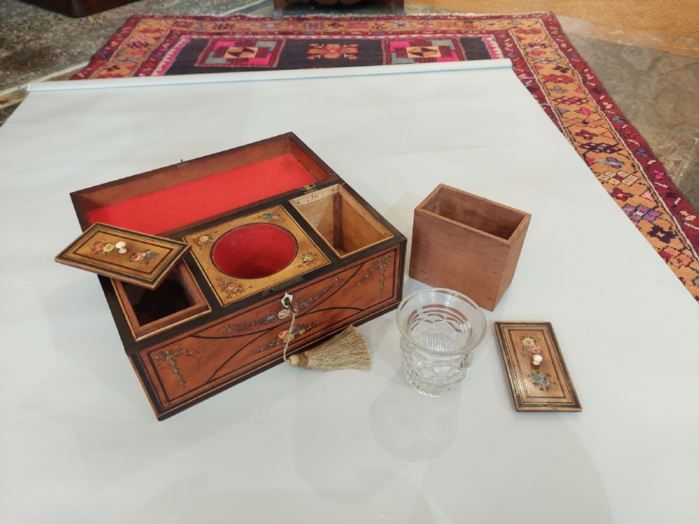 George III Satinwood Teapoy View III