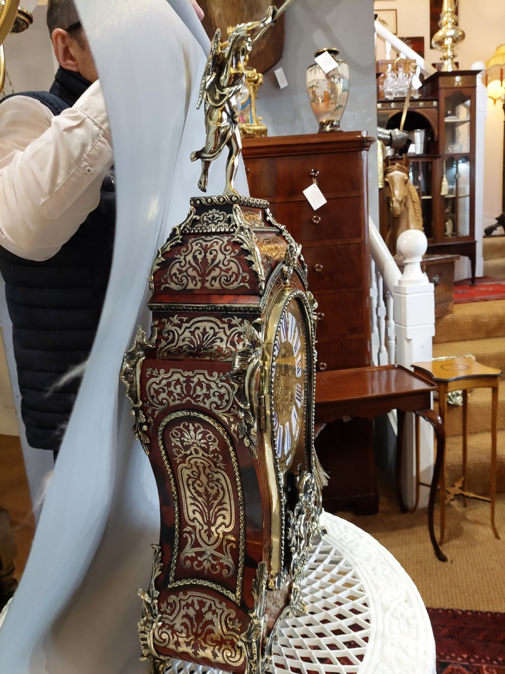 Superb Mid 19thC French Boulle Bracket Clock  View VI