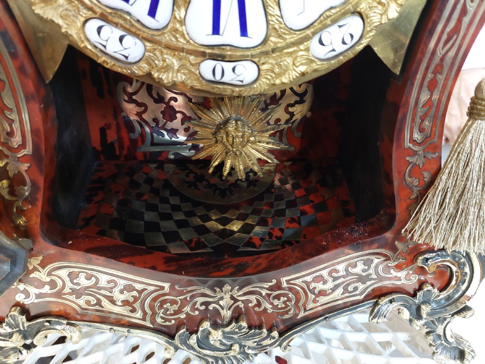Superb Mid 19thC French Boulle Bracket Clock  View VII