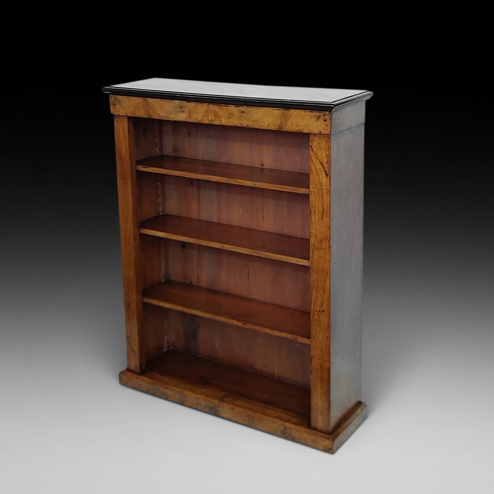 Victorian Walnut Veneered Dwarf Bookcase