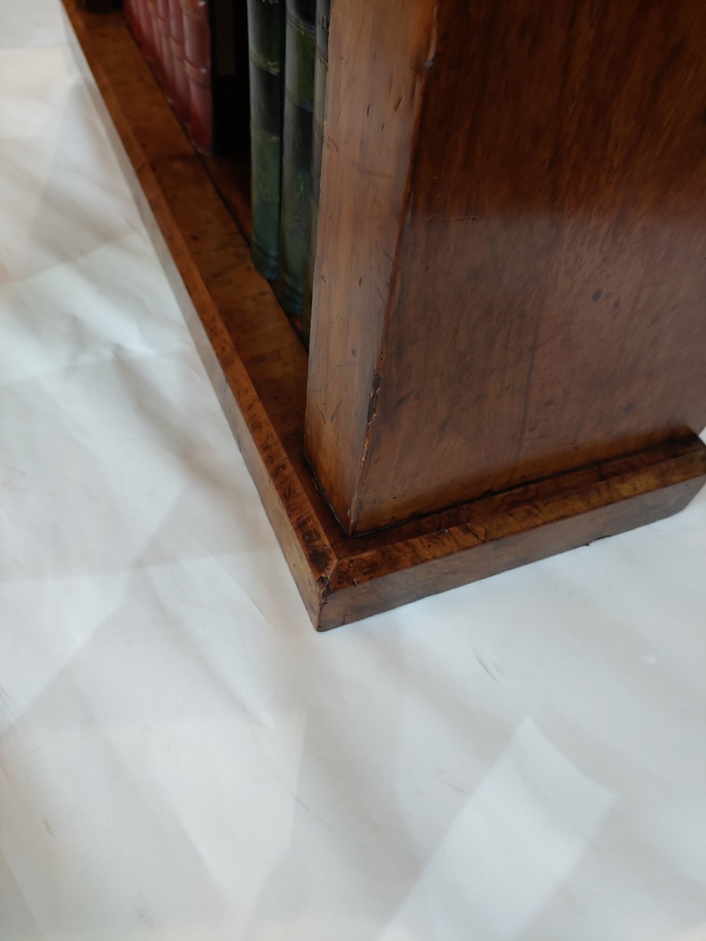 Victorian Walnut Veneered Dwarf Bookcase View VII