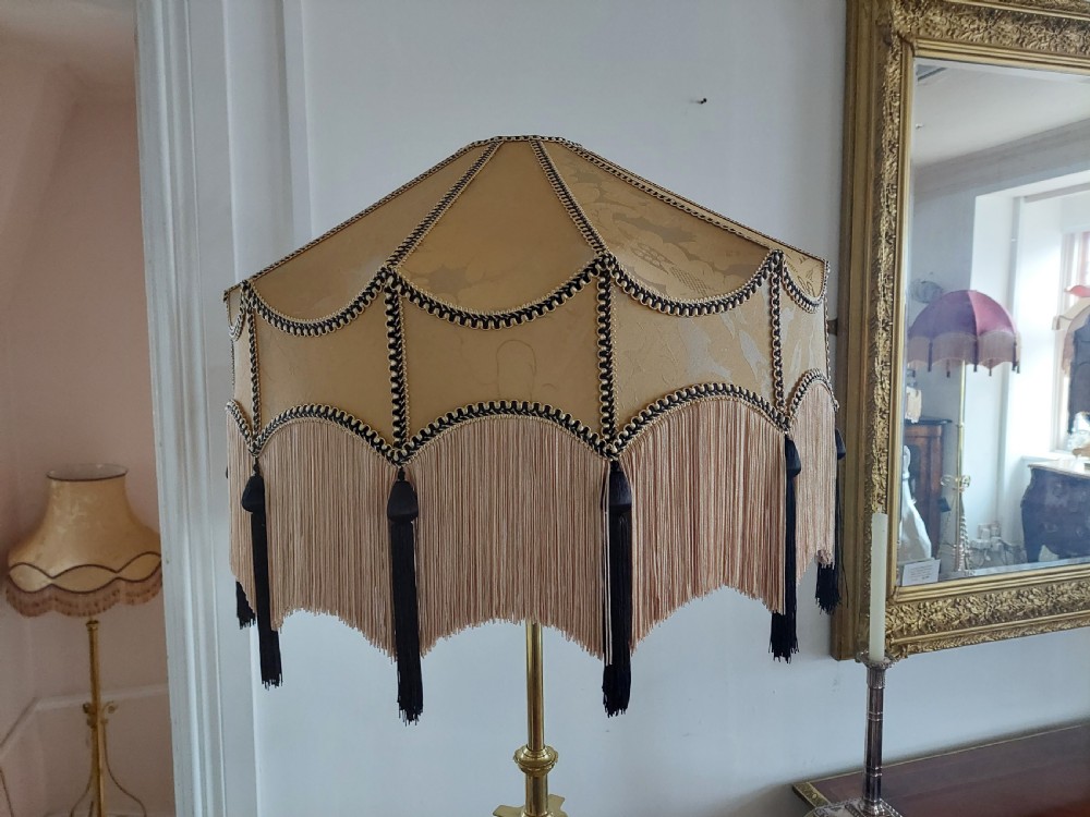 Pair of Late 19thC Brass Extendable Lamp Standards View VIII