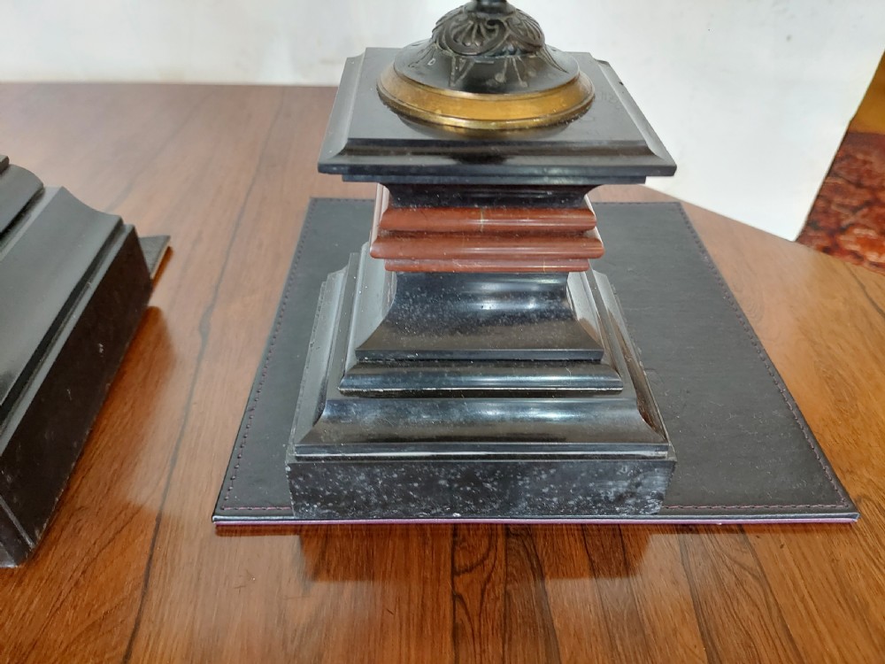 Victorian Mantle Clock Set View VII