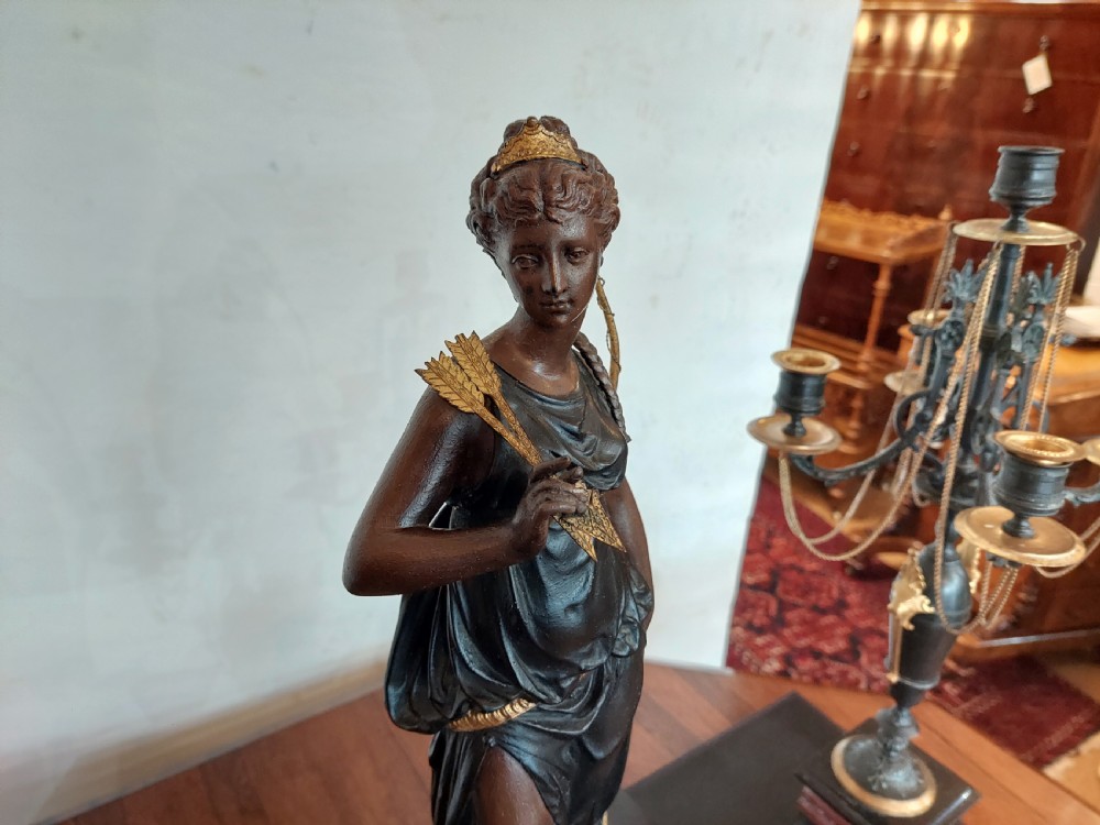 Victorian Mantle Clock Set View X