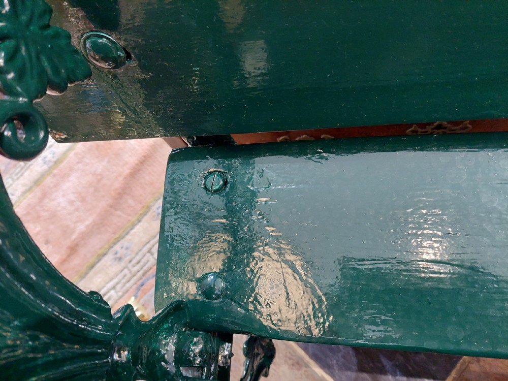Victorian Cast Iron Garden Bench View VI