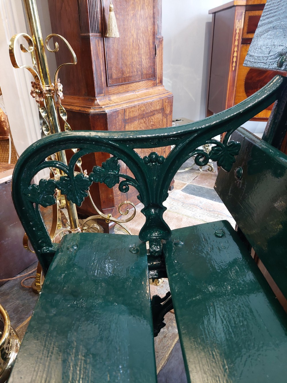 Victorian Cast Iron Garden Bench View VII