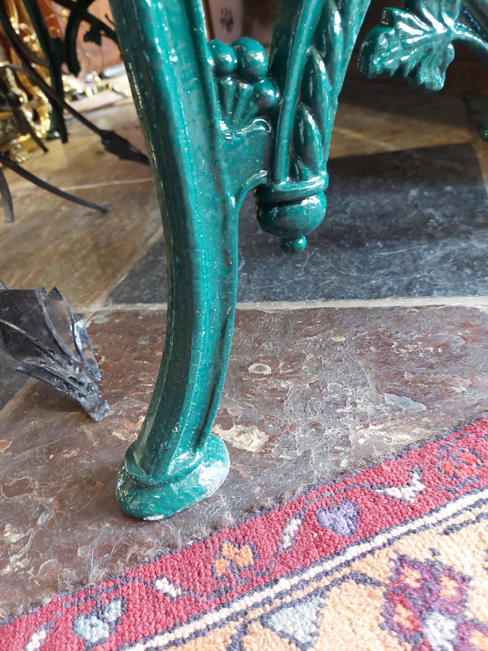 Victorian Cast Iron Garden Bench View IX