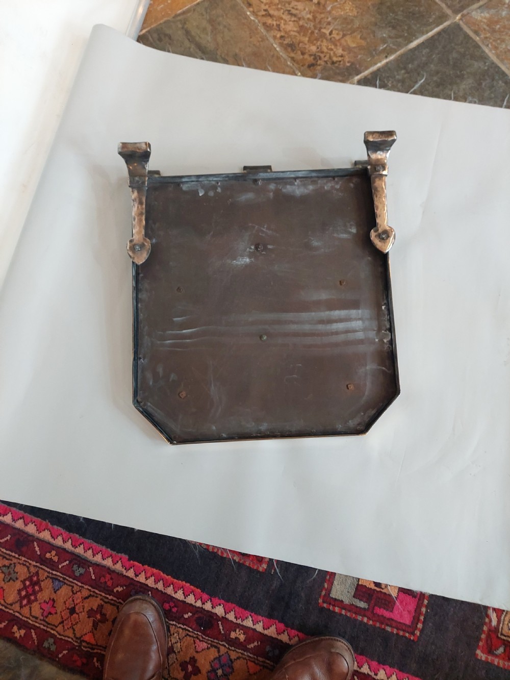 Arts and Crafts Brass Fire Screen View VI