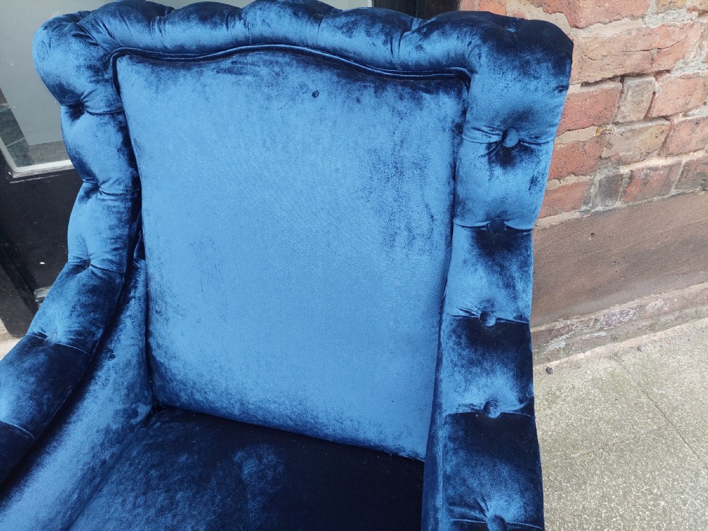 Pair of Victorian Upholstered Armchairs View IV