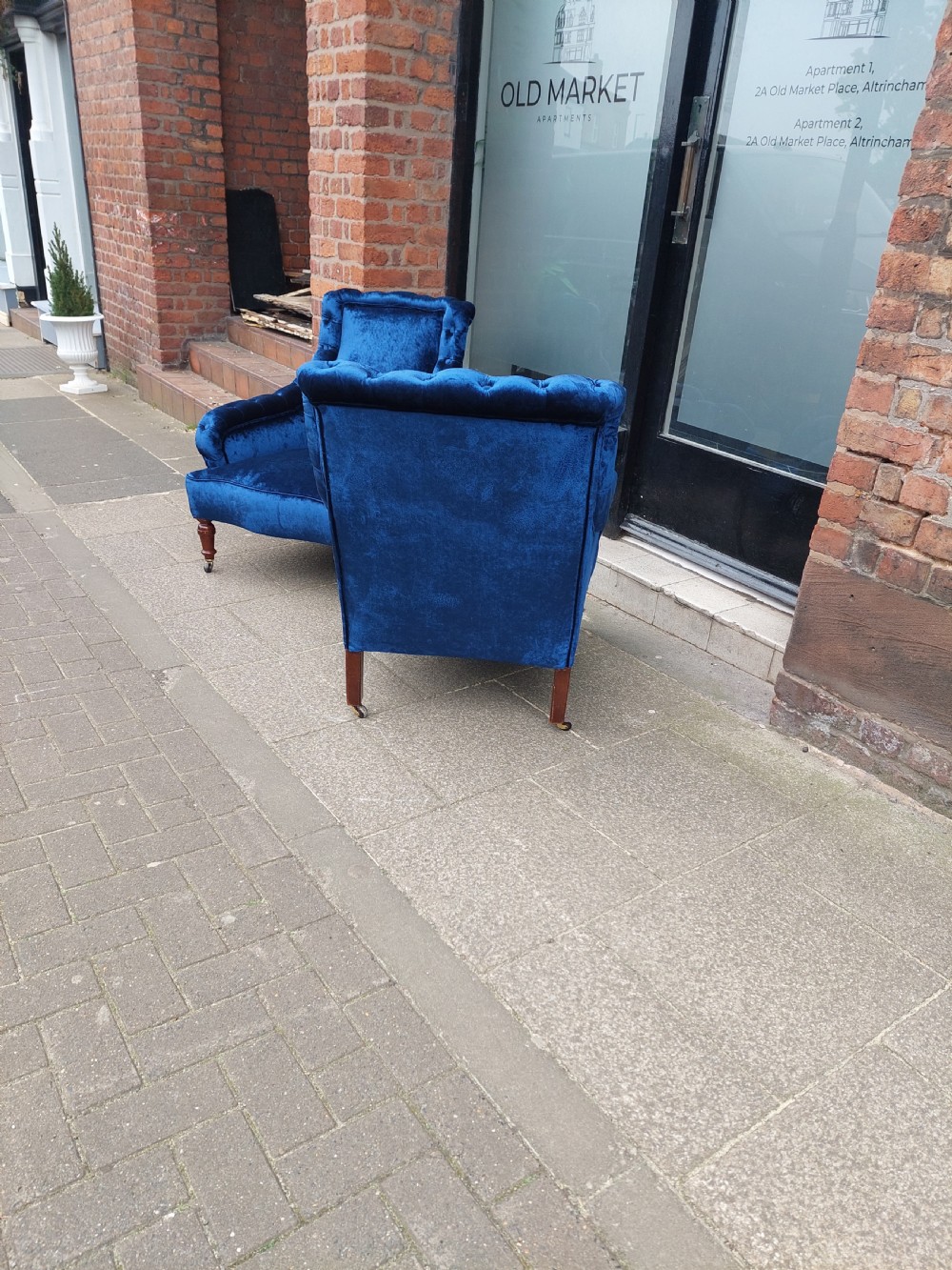 Pair of Victorian Upholstered Armchairs View VII