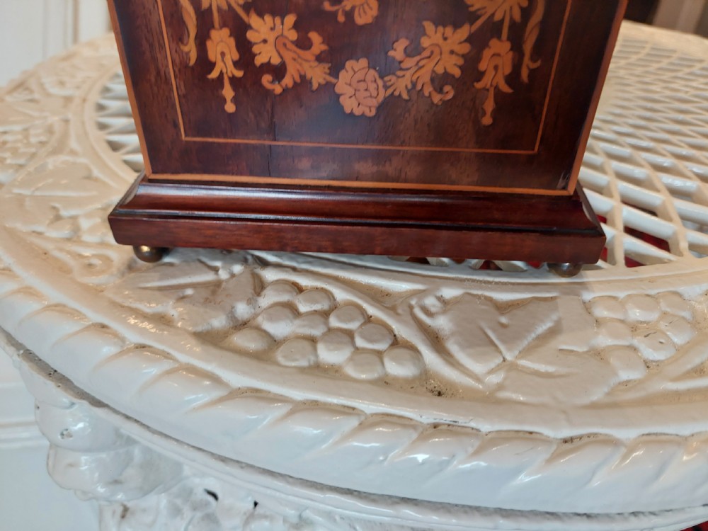 Edwardian Mahogany Inlaid Mantel Clock View IV