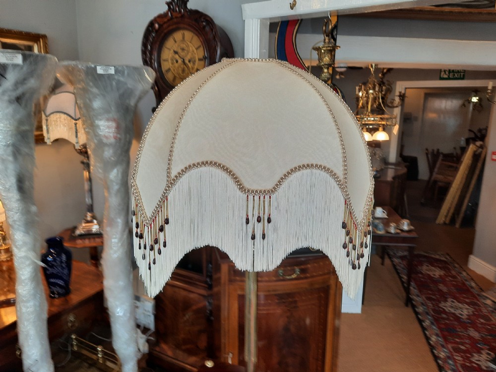 Edwardian Mahogany and Brass Canterbury Standard Lamp View VII